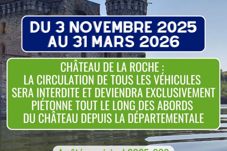 2025 10 30 aarêté circulation chateau de la roche