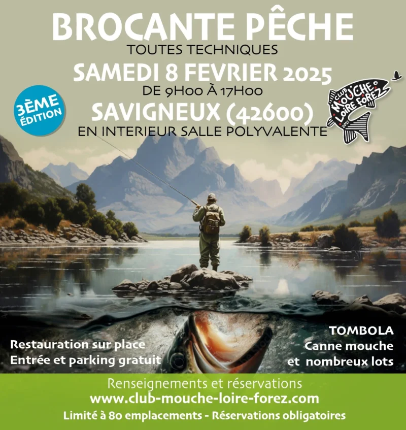 brocante peche club mouche loire forez