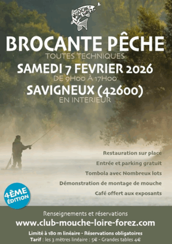 brocante peche club mouche loire forez toutes techniques